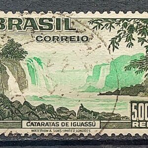 C 123 Selo Propaganda Turistica Turismo Cataratas do Iguassu Iguacu 1937 Circulado