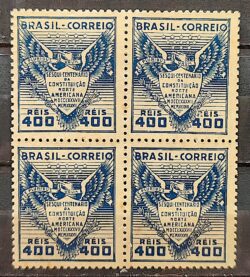 C 126 Selo Sesquicentenario da Constituicao Norte Americana Estados Unidos 1937 Quadra