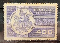 C 128 Selo Centenario de Olinda Pernambuco Brasao 1938 4