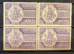 C 128 Selo Centenario de Olinda Pernambuco Brasao 1938 Quadra 2