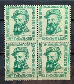 C 130 Selo Brigadeiro Couto de Magalhaes Militar Chapeu 1938 Quadra 1