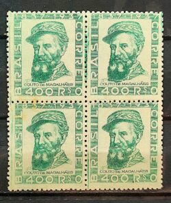 C 130 Selo Brigadeiro Couto de Magalhaes Militar Chapeu 1938 Quadra 2