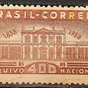 C 131 Selo Centenario do Arquivo Nacional Arquitetura 1938 1