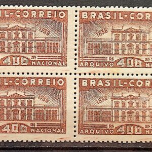 C 131 Selo Centenario do Arquivo Nacional Arquitetura 1938 Quadra