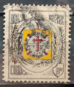 C 18 Selo Centenario Confederecao do Equador 1924 Circulado 1