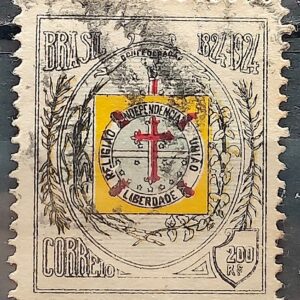 C 18 Selo Centenario Confederecao do Equador 1924 Circulado 1