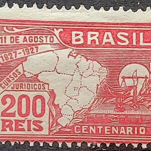 C 20 Selo Centenario dos Cursos Juridicos Direito Justica Mapa 1927