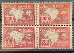 C 20 Selo Centenario dos Cursos Juridicos Direito Justica Mapa 1927 Quadra