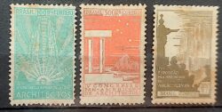 C 24 Selo Congresso de Arquitetura 1930 Serie Completa