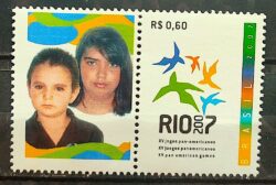 C 2700 Selo Personalizado Jogos Panamericanos 2007 Crianca