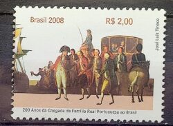 C 2722 Selo Chegada da Familia Real Portugal Carruagem Cavalo 2008