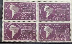 C 41 Selo Fundacao Sao Vicente Mapa Tratado de Tordesilhas 1932 Quadra