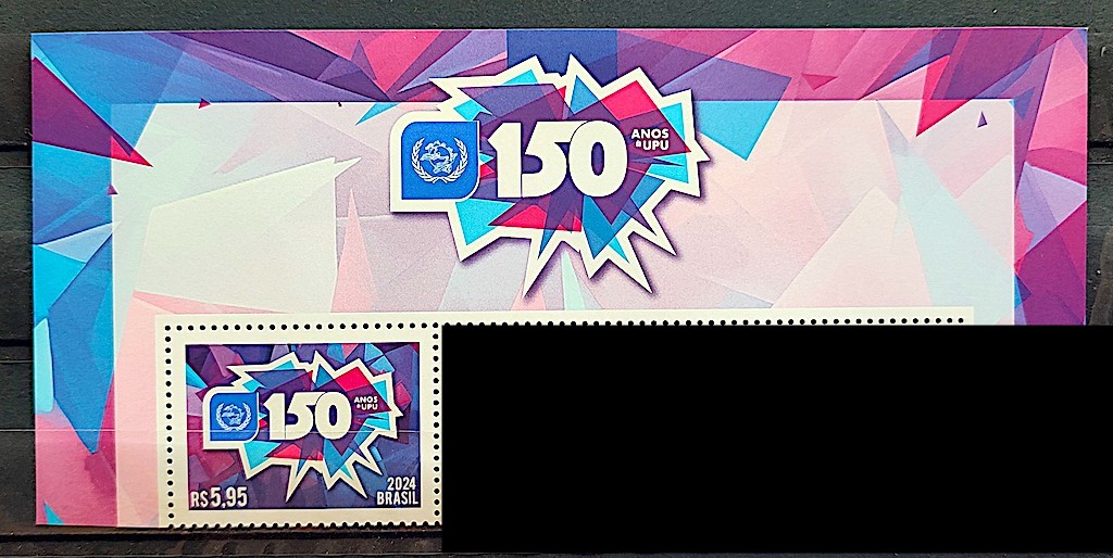 C 4163 Selo 150 Anos da UPU Uniao Postal Universal 2024 Vinheta UPU 1