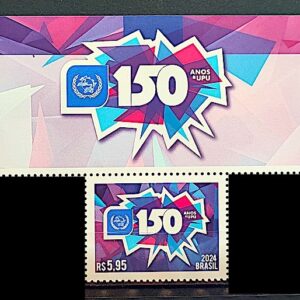 C 4163 Selo 150 Anos da UPU Uniao Postal Universal 2024 Vinheta UPU 2