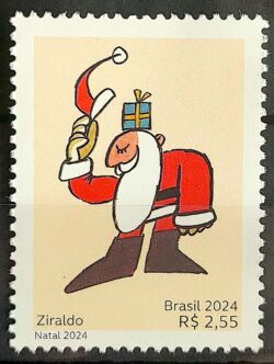 C 4167 Selo Natal Ziraldo Crianca Infantil Literatura 2024 Papai Noel