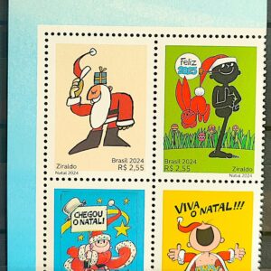 C 4166 Selo Natal Ziraldo Crianca Infantil Literatura 2024 Quadra Vinheta Correios