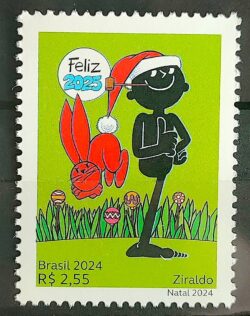 C 4168 Selo Natal Crianca Infantil Literatura 2024 Saci Coelho