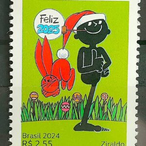 C 4167 Selo Natal Crianca Infantil Literatura 2024 Saci Coelho