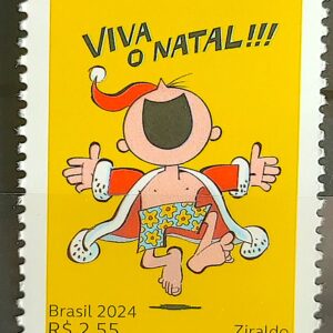 C 4169 Selo Natal Crianca Infantil Literatura 2024 Menino