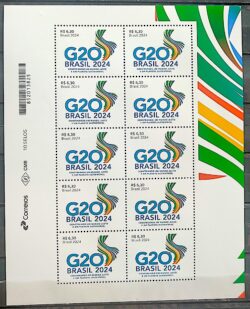 C 4172 Selo Reuniao Cupula G20 Meio Ambiente Economia 2024 Folha