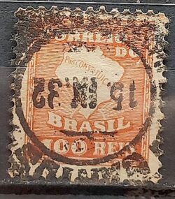 C 46 Selo Campanha Constitucionalista de Sao Paulo e MT Mapa 1932 Circulado 1