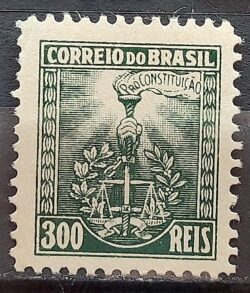 C 48 Selo Campanha Constitucionalista de Sao Paulo e MT Mapa 1932 Mao