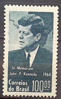 C 519Y Selo Presidente dos Estados Unidos John Kennedy JFK Personalidade 1964 Marmorizado