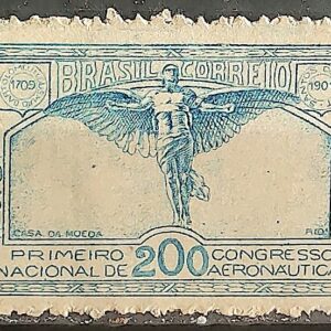 C 65 Selo Congresso Nacional de Aeronautica Sao Paulo Santos Dumont Aviao Aviacao 1934 2