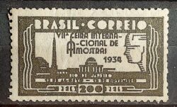 C 66 Selo Propaganda Feira Internacional de Amostras 1934 Preto