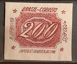 C 70 Selo Exposicao Filatelica Nacional Rio de Janeiro 1934 200 Reis 1