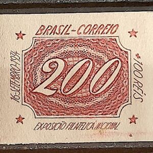 C 70 Selo Exposicao Filatelica Nacional Rio de Janeiro 1934 200 Reis 3