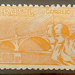 C 82 Selo Visita do Presidente Gabriel Terra do Uruguai Ponte 1935 1