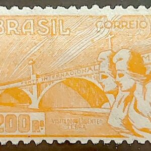 C 82 Selo Visita do Presidente Gabriel Terra do Uruguai Ponte 1935 4