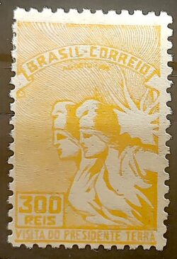 C 83 Selo Visita do Presidente Gabriel Terra do Uruguai 1935 2