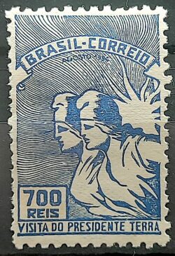 C 84 Selo Visita do Presidente Gabriel Terra do Uruguai 1935 3