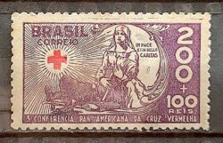 C 88 Selo Conferencia Pan Americana da Cruz Vermelha Saude Mulher 1935 1