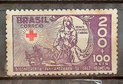 C 88 Selo Conferencia Pan Americana da Cruz Vermelha Saude Mulher 1935 2