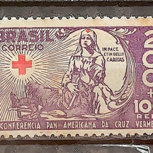 C 88 Selo Conferencia Pan Americana da Cruz Vermelha Saude Mulher 1935 2