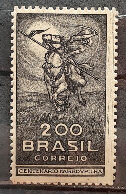 C 91 Selo Centenario da Revolucao Farroupilha Rio Grande do Sul Cavalo 1935