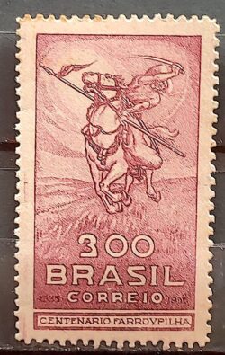 C 92 Selo Centenario da Revolucao Farroupilha Rio Grande do Sul Cavalo 1935 2