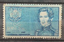 C 93 Selo Centenario da Revolucao Farroupilha Rio Grande do Sul Bento Goncalves Brasao 1935