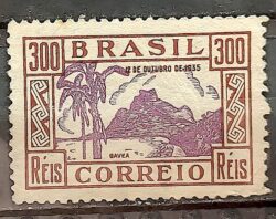 C 97 Selo Dia das Criancas Pedra da Gavea 1935 Castanho 2