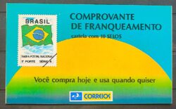 CD 18 Caderneta Comprovante de Franqueamento Selo Regular RHM 689 1991