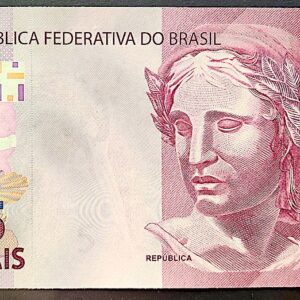 Cedula Flor de Estampa R$ 5 Reais Segunda Família Serie IE Guedes e Roberto Campos