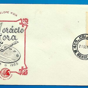 Envelope FDC 1953 Horacio Hora Pintura Arte CPD DF