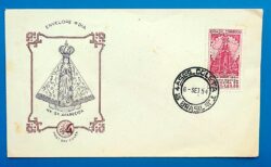 Envelope FDC 1954 Nossa Senhora Aparecida 1954 CPD DF