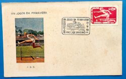 Envelope FDC 1956 VIII Jogos da Primavera Mulher CBC RJ