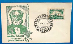 Envelope FDC 1958 Almirante Marques de Tamandare Militar Marinha CBC RJ