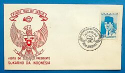 Envelope FDC 1959 Presidente da Indonesia Sukarno CBC RJ 1