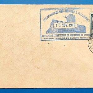 Envelope PVT 1940 DCT Ministerio de Guerra Deodoro da Fonseca Militar CPD DF